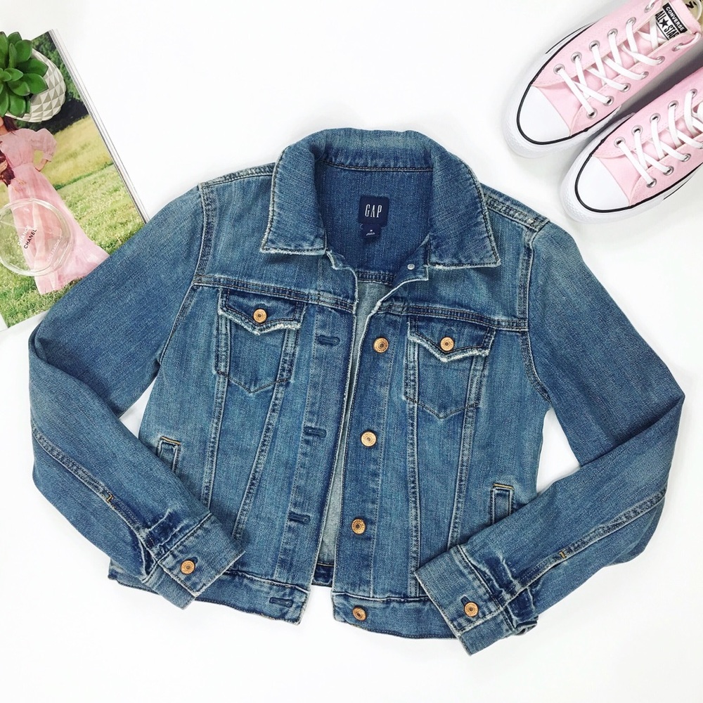 gap • “worn in” look denim jacket
